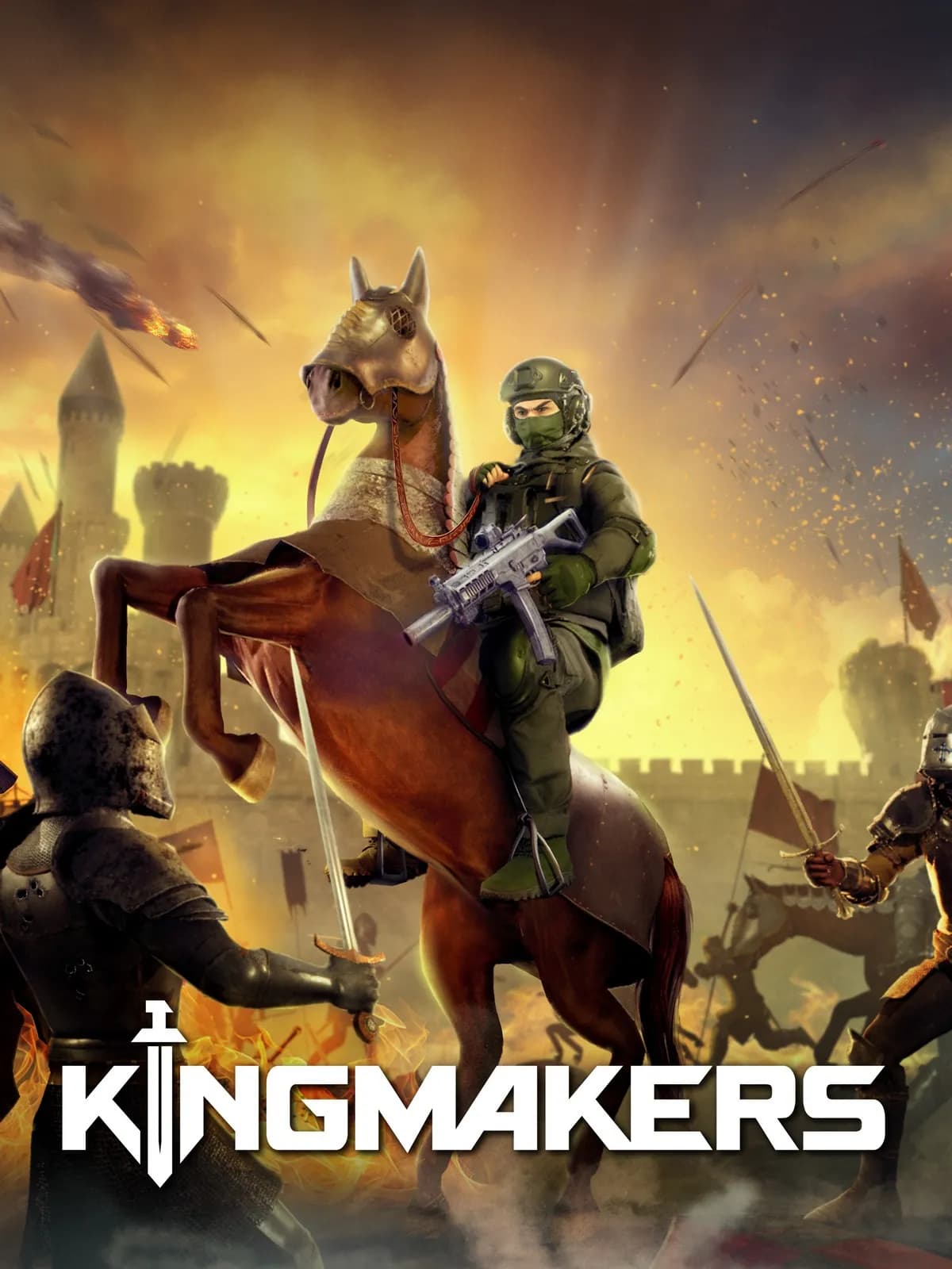 Kingmakers برگشت؛ ۱۲ دقیقه گیم‌پلی جدید از جنگ قرون وسطی با اسلحه و هلیکوپتر!